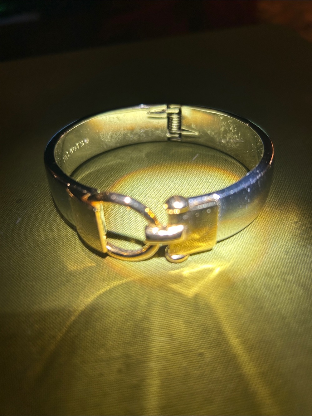 Talbots Two-Tone Buckle Cuff Bracelet - Gold and Silver